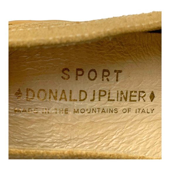DONALD J.‎ PLINER Sport Tan Perforated Suede Casual Loafers - Picture 2 of 11